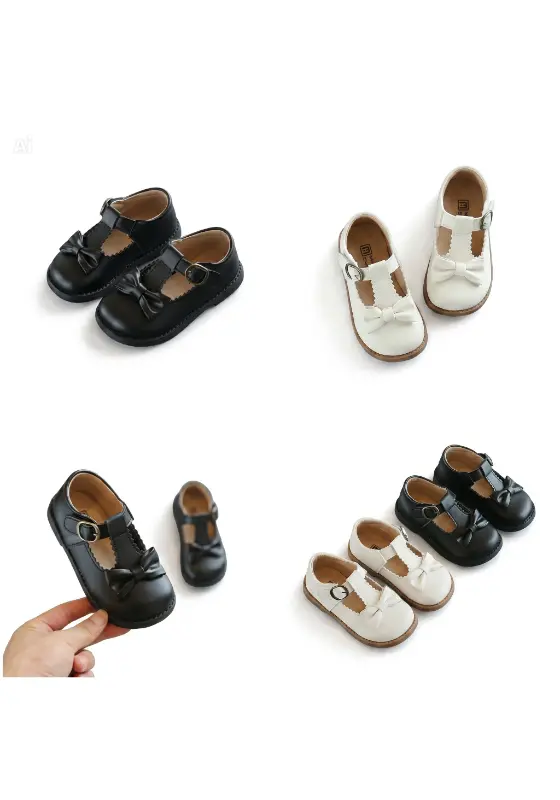 Girls shoes Black and cream