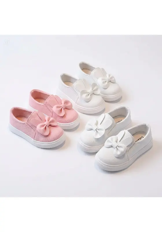 Girl's comfy shoes  Pink and white