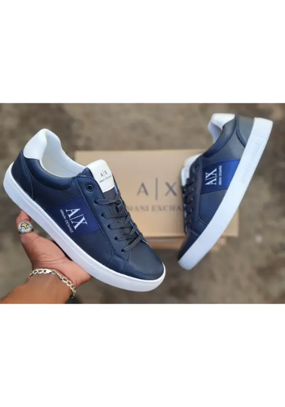 Armani casual blue and white