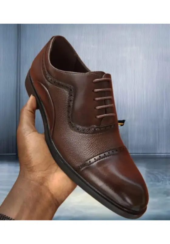 brown Empire laced leather shoe