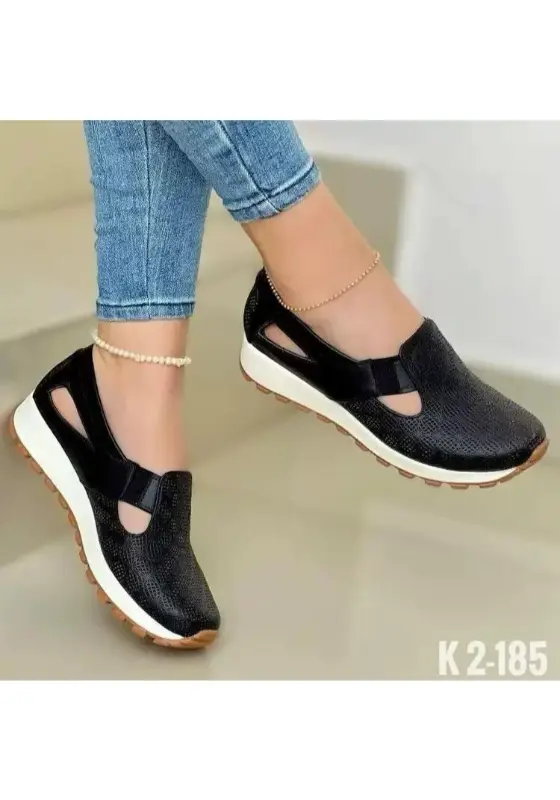 breathable loafers black