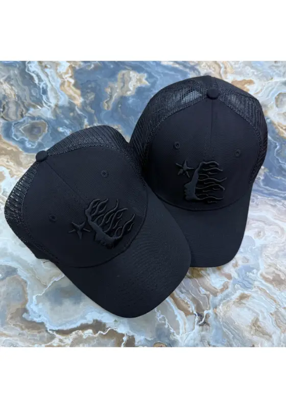 black trucker Dadgang caps