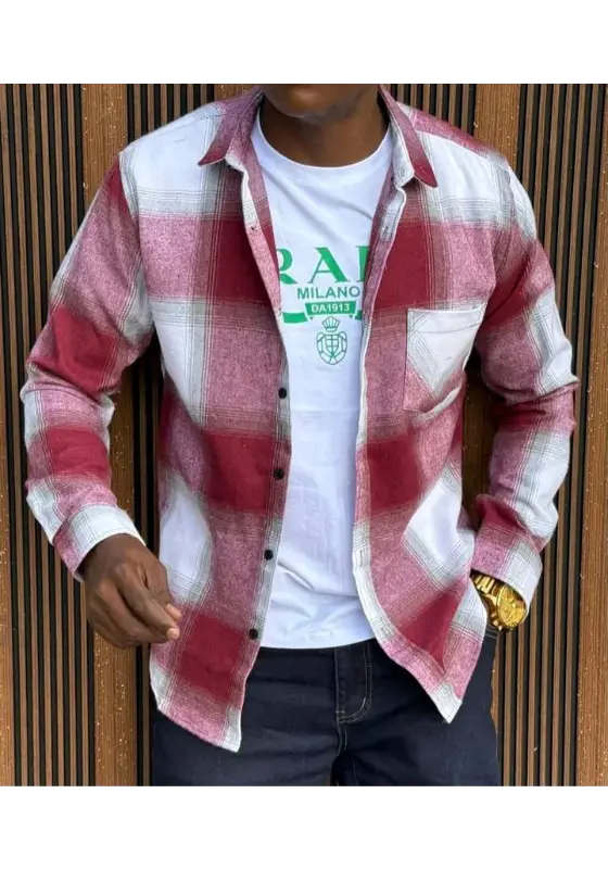 Flannel maroon